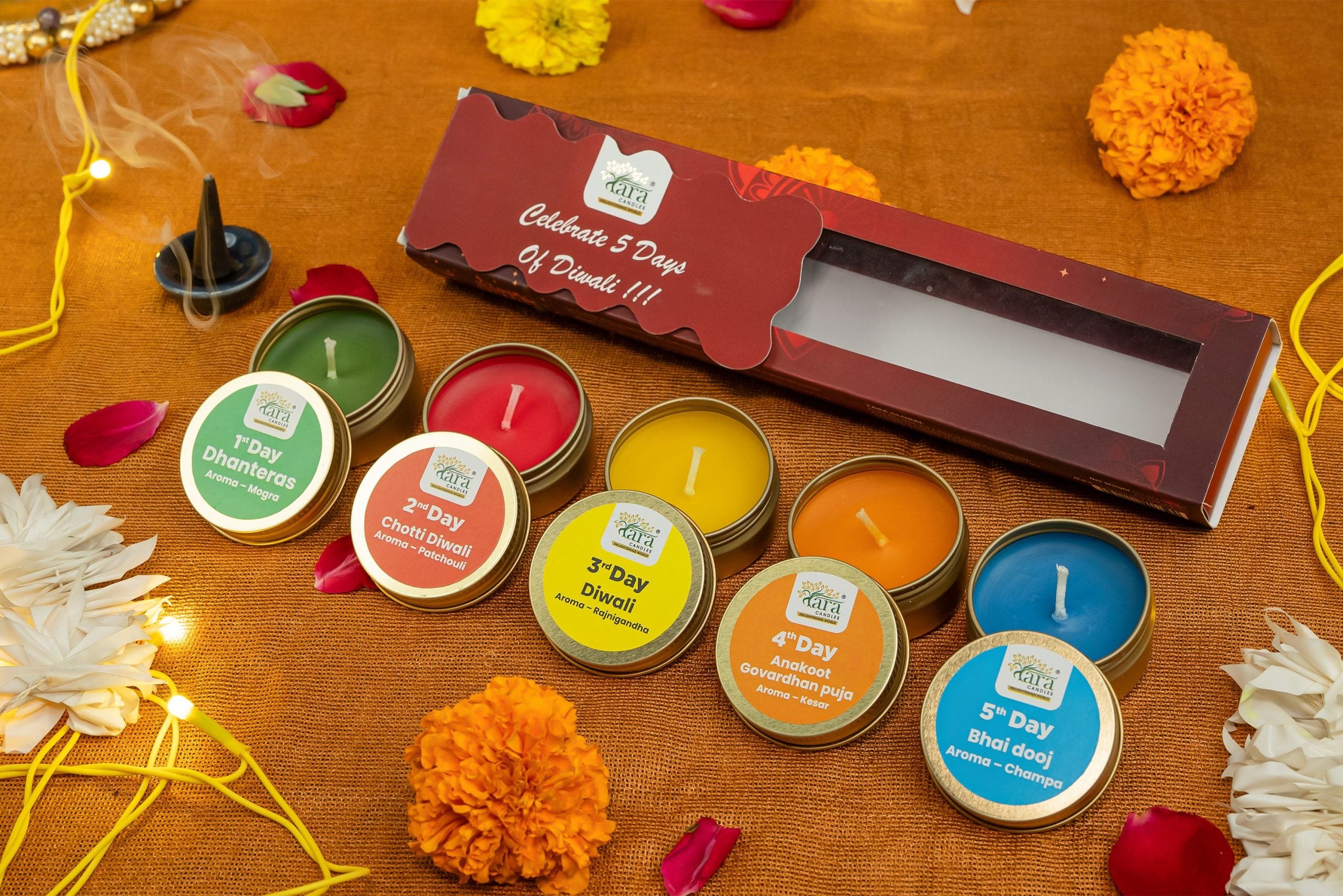 Celebrate 5 Day of Diwali (Pack of 5)