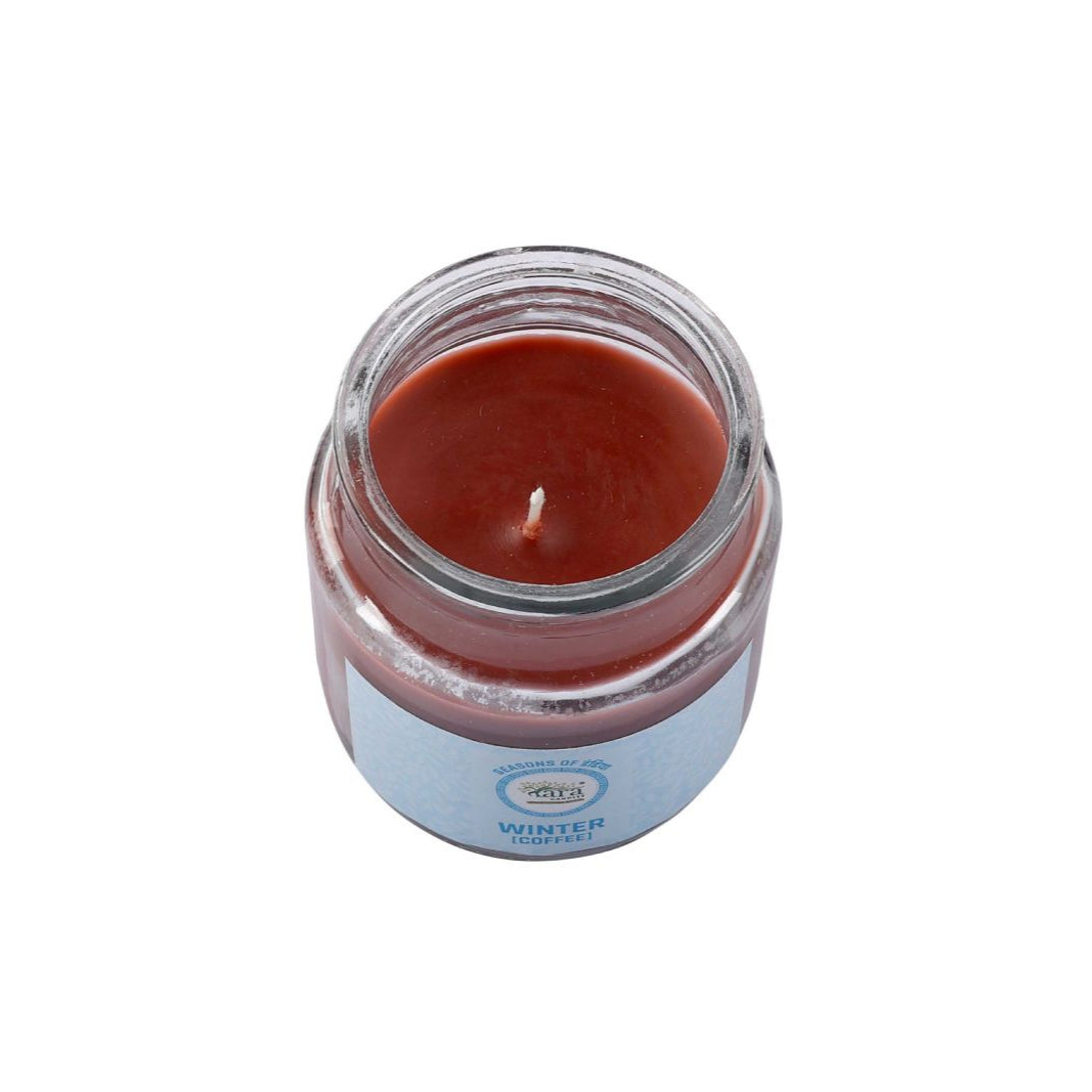 Winter Coffee - 1 Wick Scented Candle - Irish Glass Jar - Tara Candles
