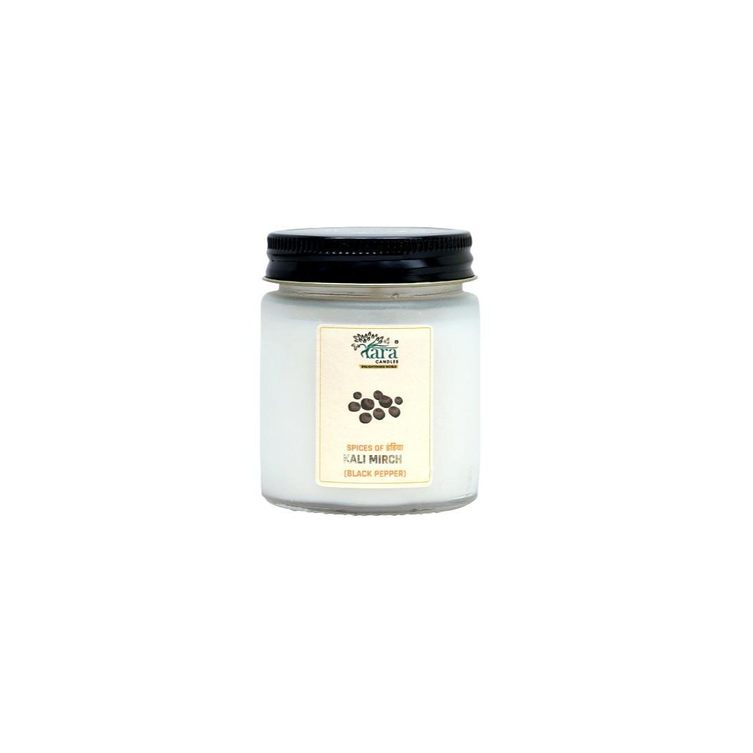Kalimirch - 1 Wick Scented Candle - Frosted Container - Tara Candles
