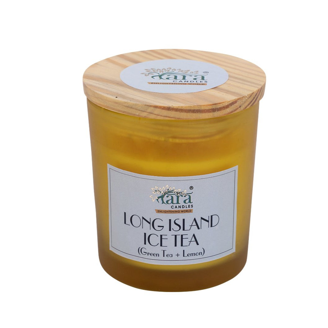Long Island Ice Tea - 1 Wick Scented Candle - Frosted Glass Jar - Tara Candles
