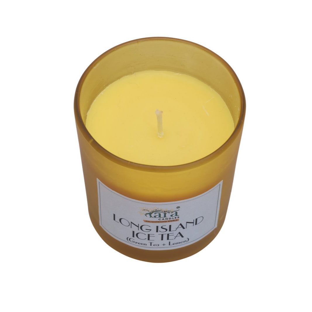 Long Island Ice Tea - 1 Wick Scented Candle - Frosted Glass Jar - Tara Candles
