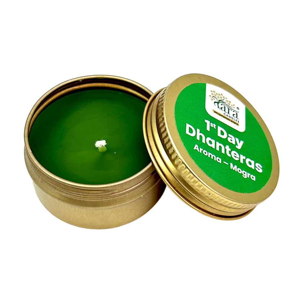 Tara Diwali Celebration of 5 Days Tin Aromatic Candle Gift Pack