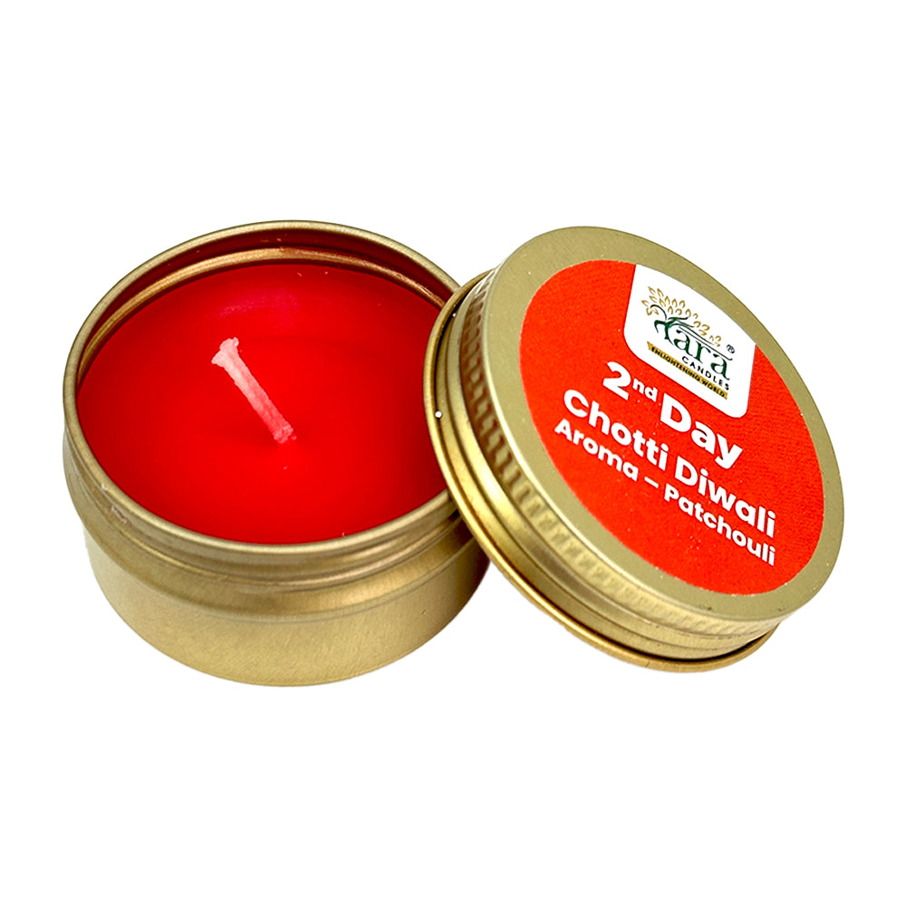 Tara Diwali Celebration of 5 Days Tin Aromatic Candle Gift Pack