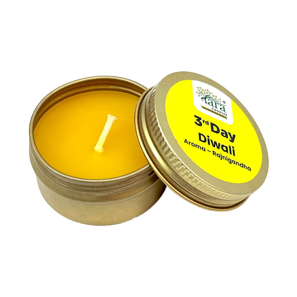 Tara Diwali Celebration of 5 Days Tin Aromatic Candle Gift Pack